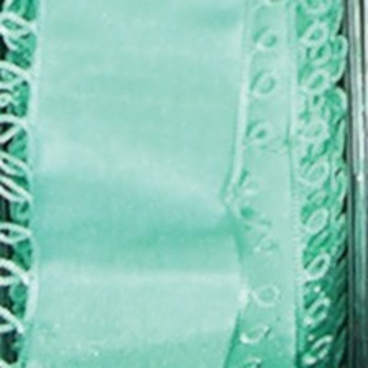 The Ribbon People Turquoise Blue Pico Loop Edged Wired Craft Ribbon 1.5" x 27 Yards